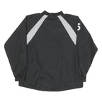 AUGUSTA Mens Black & Grey Stix Zip Jacket L Polyester Blend Athletic Sports