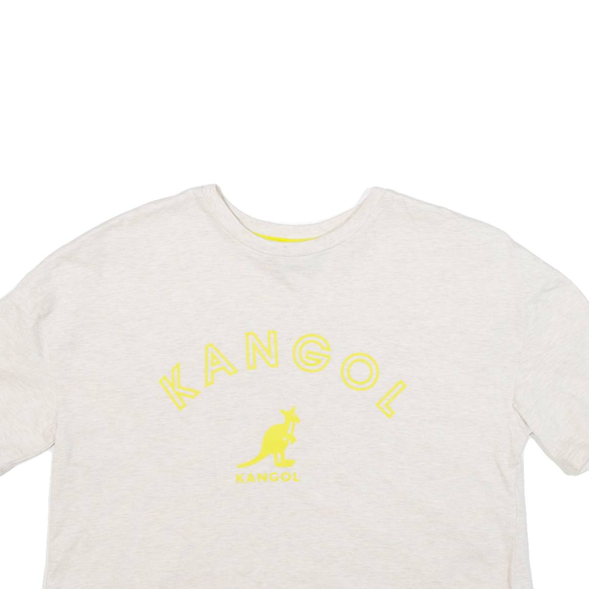 KANGOL Cropped Womens T-Shirt Grey UK 4