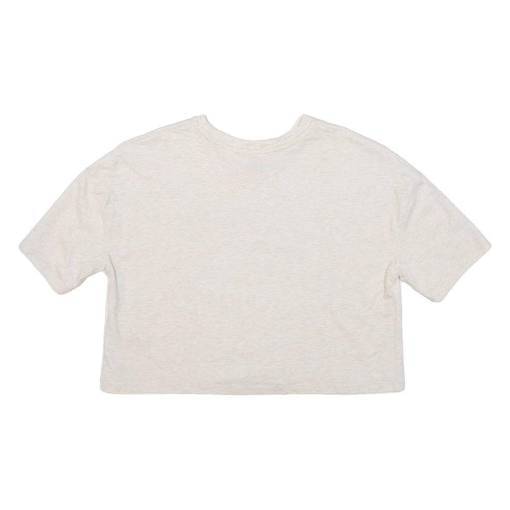 KANGOL Cropped Womens T-Shirt Grey UK 4