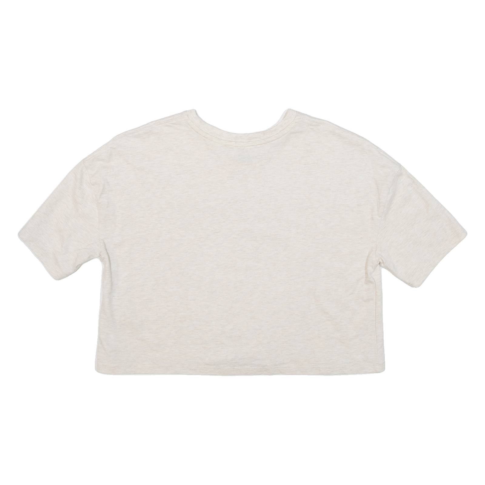 KANGOL Cropped Womens T-Shirt Grey UK 4