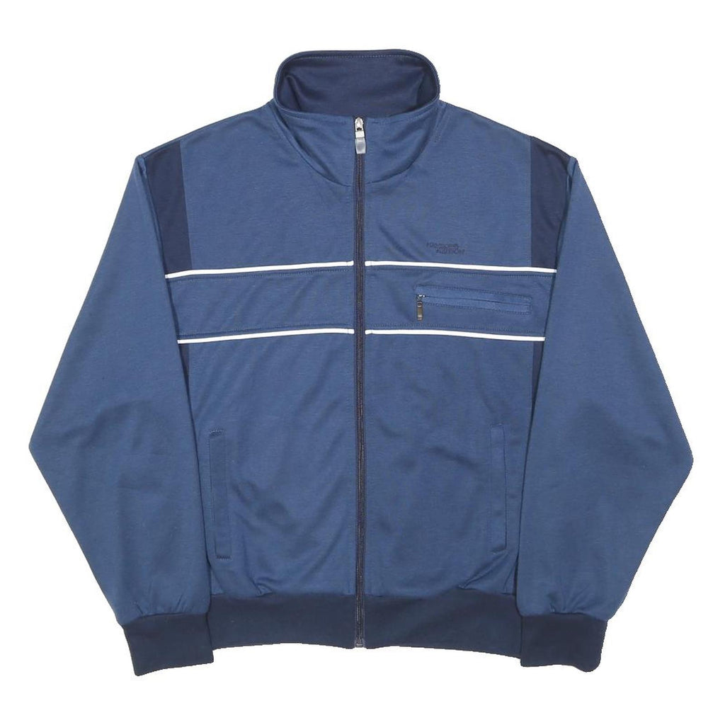 HENSON & HENSON Womens Blue & Navy Zip Jacket UK 24 Polyester Blend Track Casual