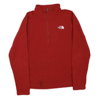 THE NORTH FACE Mens Red Jacket M Polyester Blend Zip Front Plain Casual Outdoor