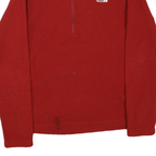 THE NORTH FACE Mens Red Jacket M Polyester Blend Zip Front Plain Casual Outdoor