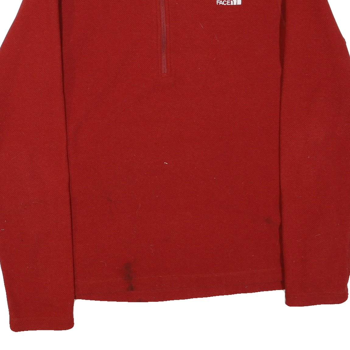 THE NORTH FACE Mens Red Jacket M Polyester Blend Zip Front Plain Casual Outdoor