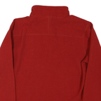 THE NORTH FACE Mens Red Jacket M Polyester Blend Zip Front Plain Casual Outdoor