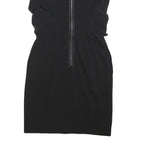 CARVEN Womens Black Bodycon Polyester Blend Mini Dress Size S Elegant Twist