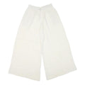 THE BURNT SOUL Womens Cotton Blend White Loose Wide-Leg Trousers W26 L27
