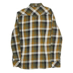 DIESEL Mens Green & Beige Check Shirt M Casual Cotton Button-Up