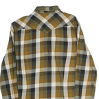 DIESEL Mens Green & Beige Check Shirt M Casual Cotton Button-Up