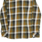DIESEL Mens Green & Beige Check Shirt M Casual Cotton Button-Up
