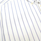 TOMMY HILFIGER Mens White & Grey Striped Shirt XL Classic Cotton Button-Down