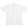 Mens Shirt White Striped L