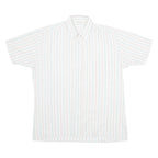 Mens Shirt White Striped L