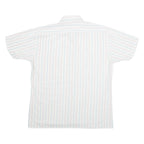 Mens Shirt White Striped L