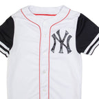 MAJESTIC ATHLETIC Mens Jersey White USA Button Neck S