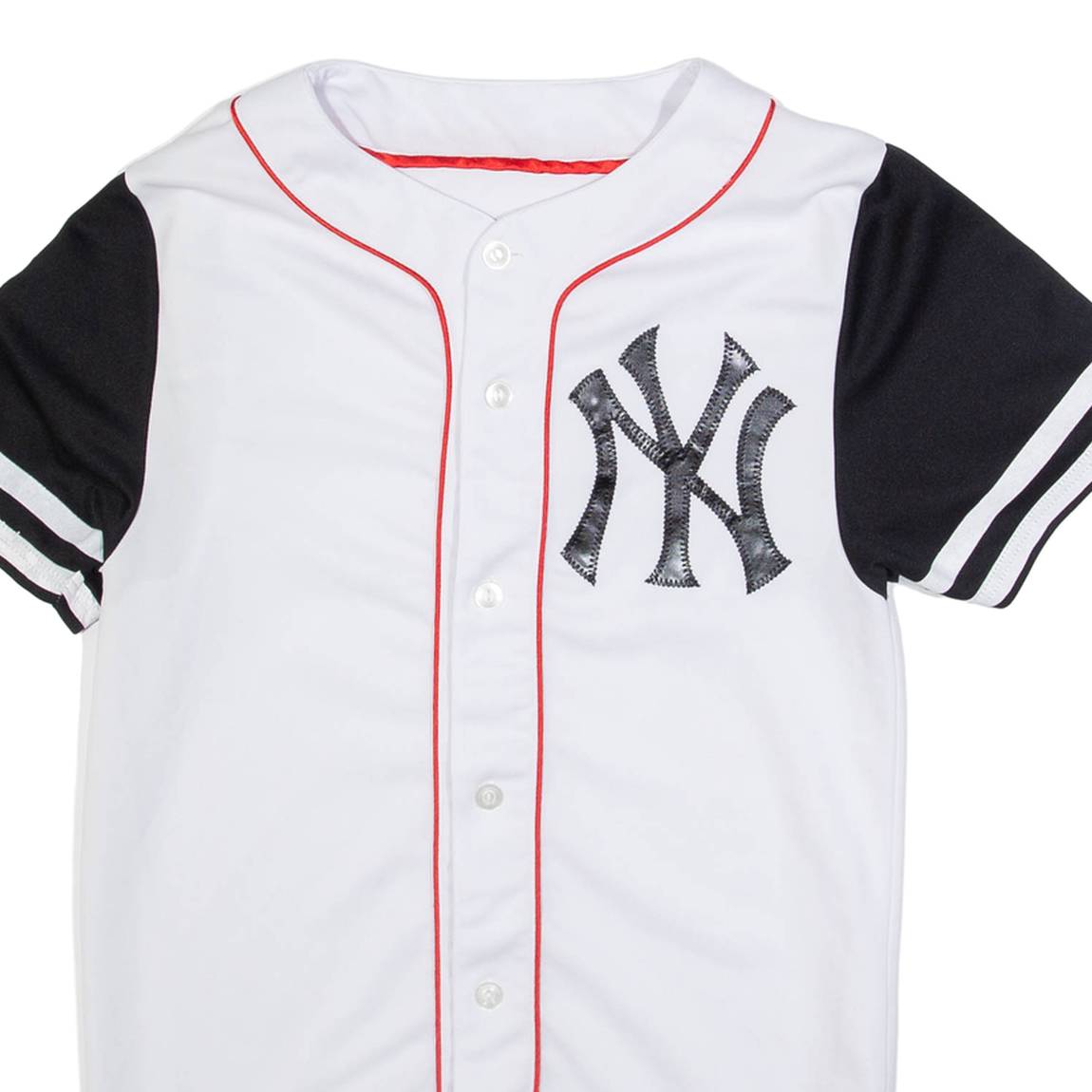 MAJESTIC ATHLETIC Mens Jersey White USA Button Neck S