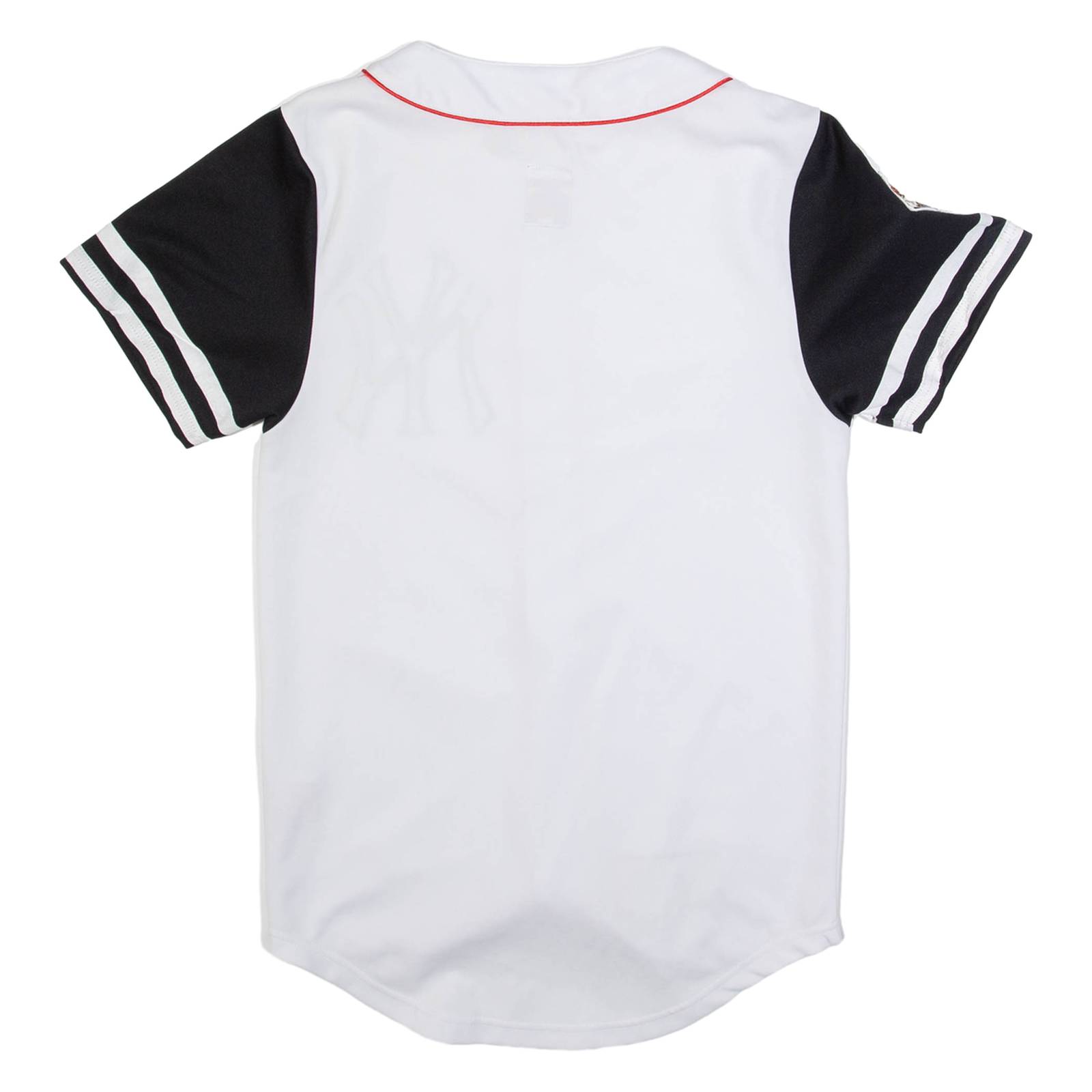 MAJESTIC ATHLETIC Mens Jersey White USA Button Neck S
