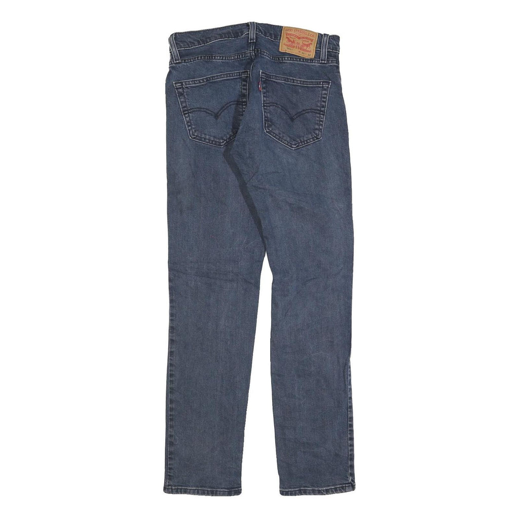 LEVI'S 511 Slim Mens Jeans Blue Cotton Denim Slim W30 L32 Classic Zip Closure