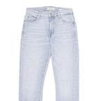 GUESS Mens Slim Fit Light Blue Denim Jeans W26 L28 Stylish Zip Closure