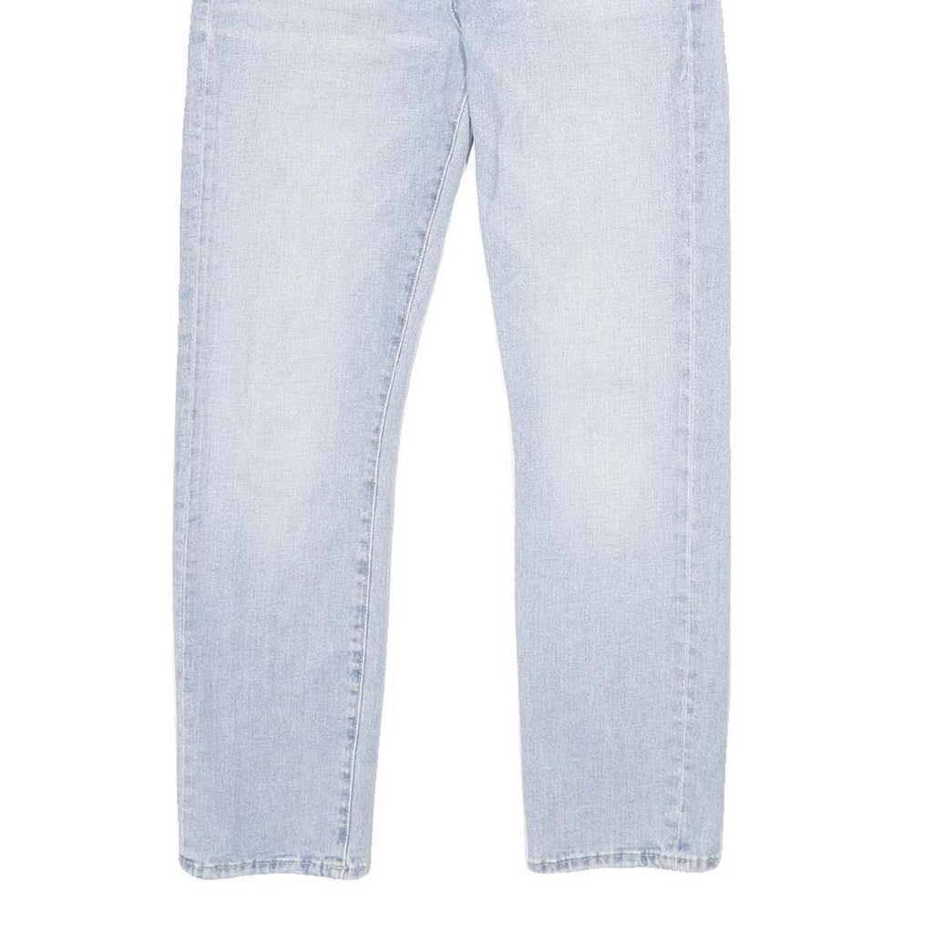 GUESS Mens Slim Fit Light Blue Denim Jeans W26 L28 Stylish Zip Closure