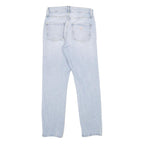 GUESS Mens Slim Fit Light Blue Denim Jeans W26 L28 Stylish Zip Closure
