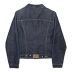 LEVI'S Womens Blue Denim Jacket M Cotton Blend Button Closure Classic Fit Casual