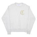 CHAMPION REVERSE WEAVE Mens Light Grey Cotton Blend Crew Neck Sweatshirt M