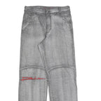 DIA Womens Jeans Grey Regular Straight Denim W30 L33 Casual Cotton Blend Zip