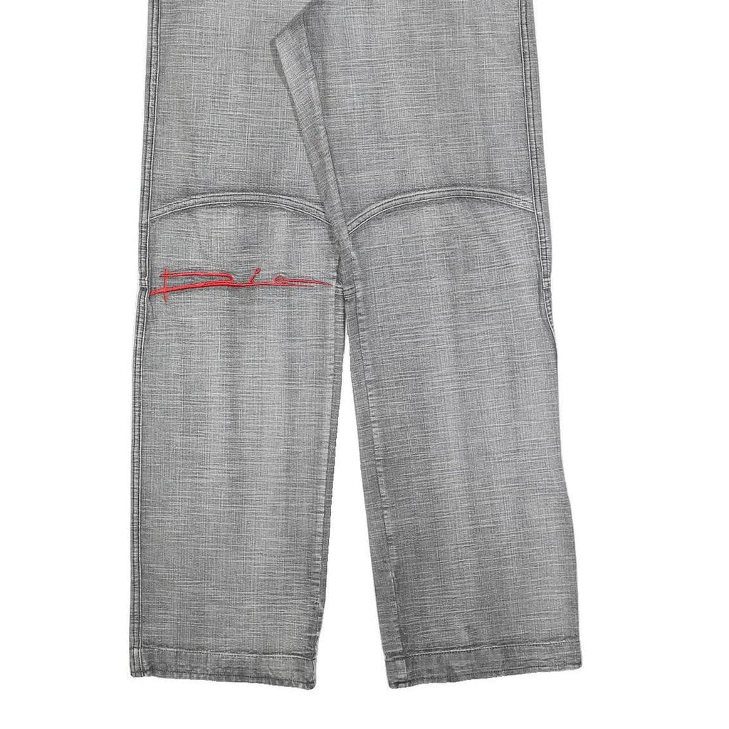 DIA Womens Jeans Grey Regular Straight Denim W30 L33 Casual Cotton Blend Zip