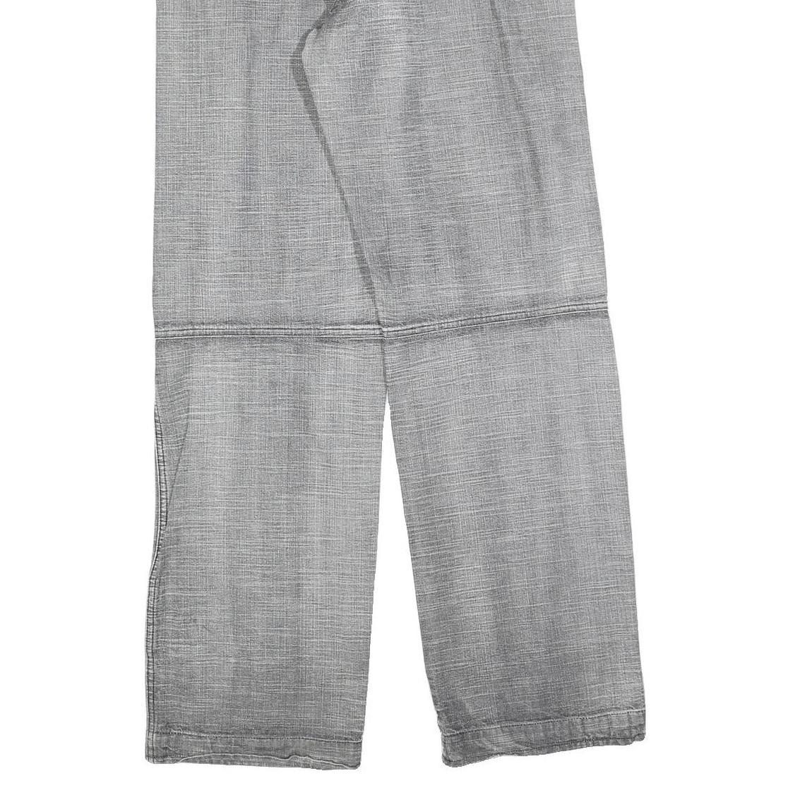 DIA Womens Jeans Grey Regular Straight Denim W30 L33 Casual Cotton Blend Zip