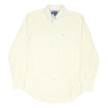 TOMMY HILFIGER Mens Yellow & White Stripe Shirt M Button Down Smart Casual