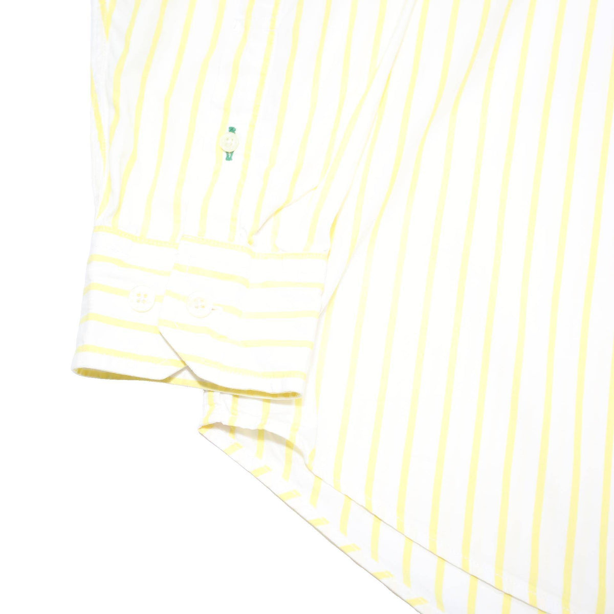 TOMMY HILFIGER Mens Yellow & White Stripe Shirt M Button Down Smart Casual