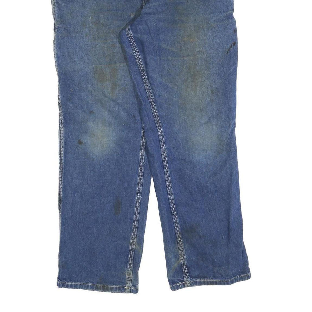 CARHARTT Mens Jeans Blue Relaxed Loose Denim Rinse W34 L30 Workwear