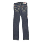 TRUE RELIGION Womens Jeans Blue Slim Skinny Denim Medium W27 L29 Stylish Zip