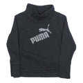 PUMA Womens Black Pullover Sweatshirt UK 14 Cotton Blend Logo Print