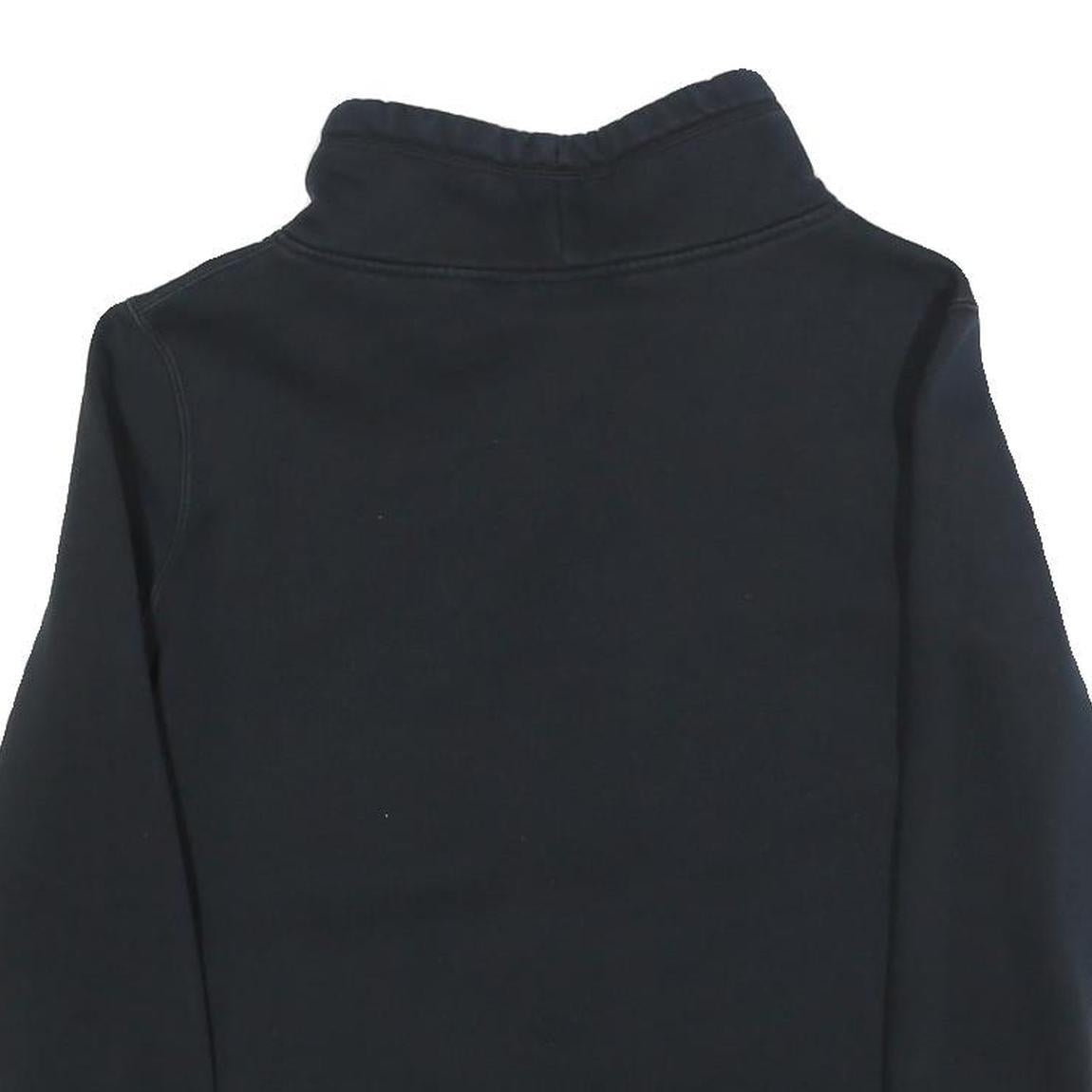 PUMA Womens Black Pullover Sweatshirt UK 14 Cotton Blend Logo Print