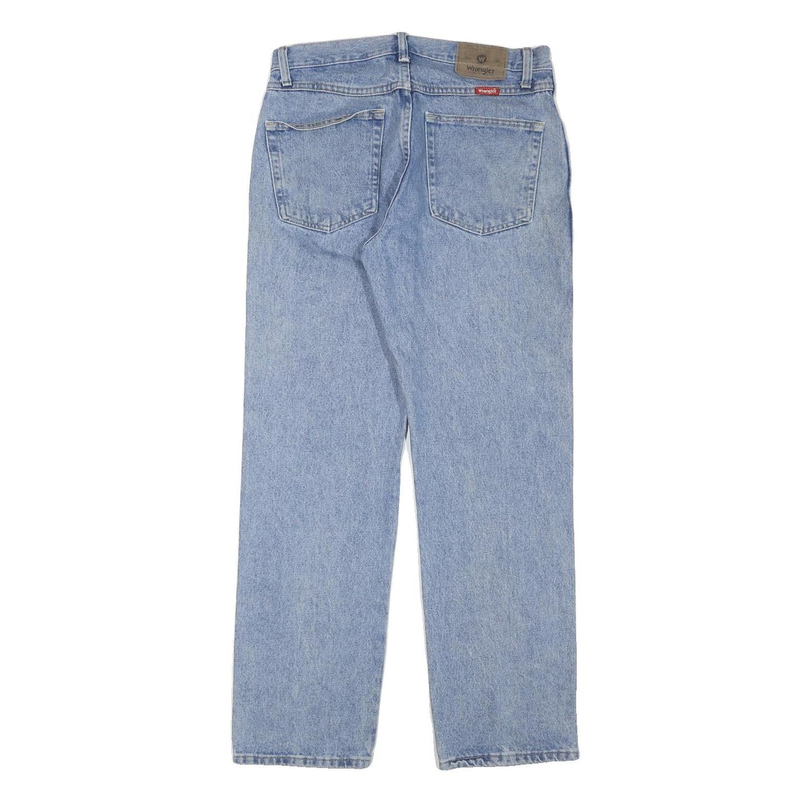 WRANGLER Mens Regular Fit Light Blue Denim Jeans W31 L30 Classic Cotton Blend