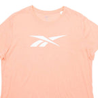 REEBOK Womens T-Shirt Pink XL