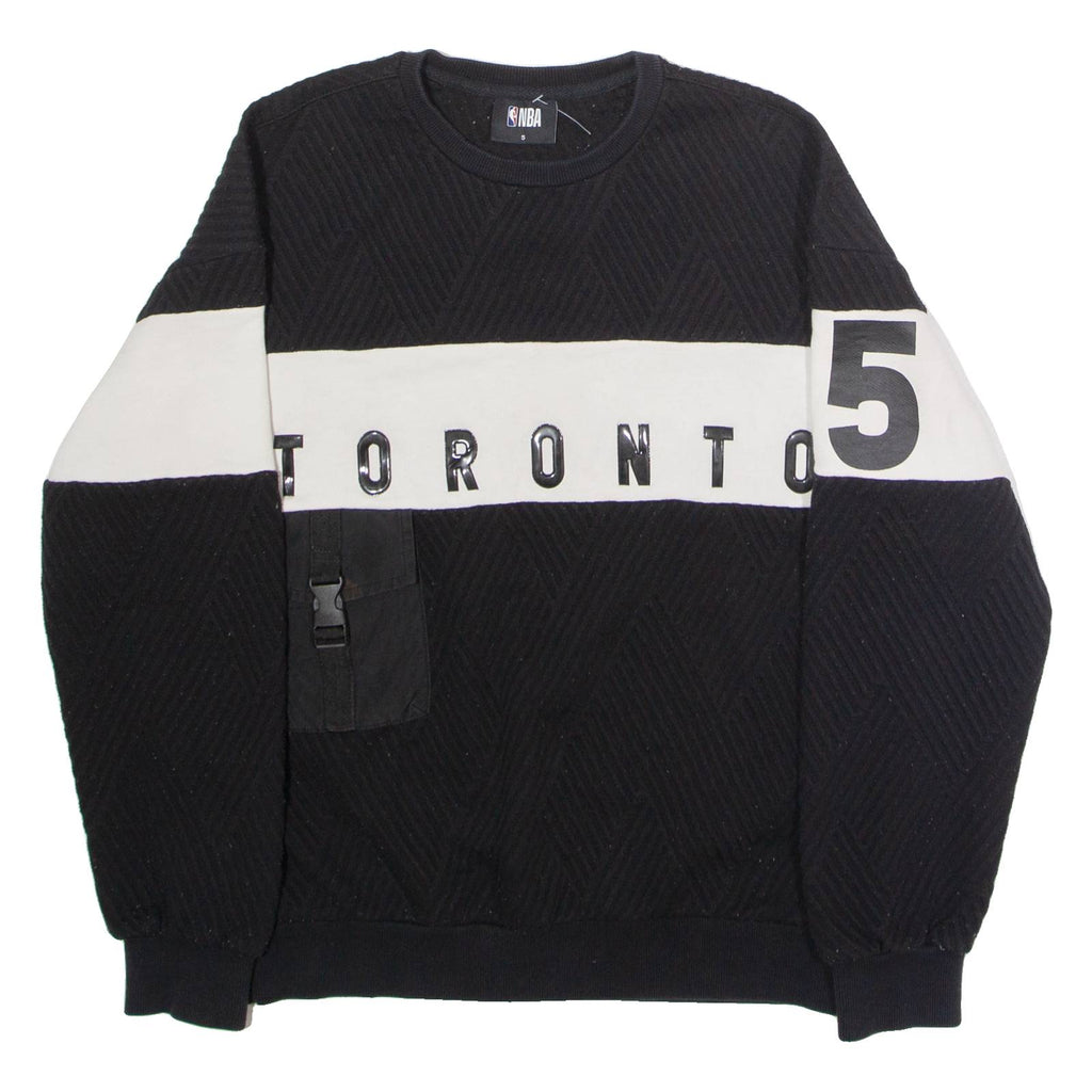 NBA Toronto Raptors Mens Sweatshirt Black Crew Neck USA S