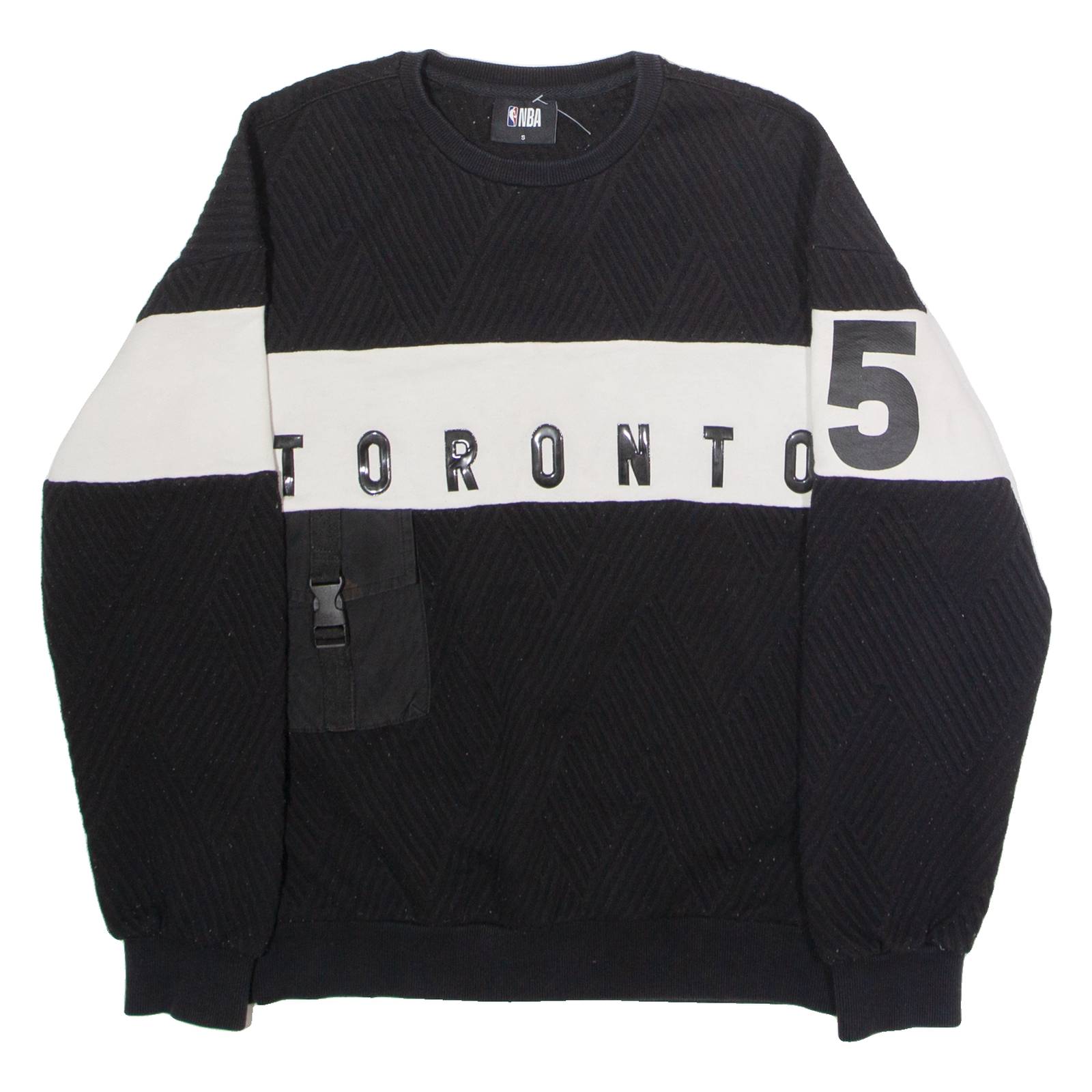 NBA Toronto Raptors Mens Sweatshirt Black Crew Neck USA S