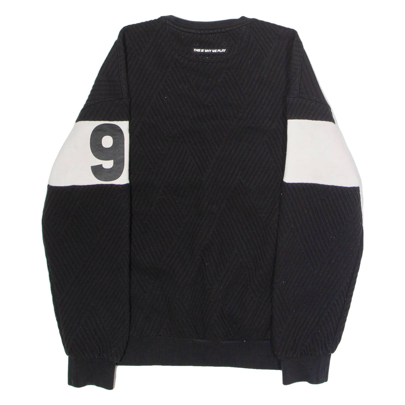 NBA Toronto Raptors Mens Sweatshirt Black Crew Neck USA S