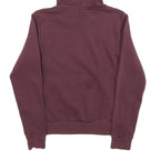 PUMA Womens Maroon Hoodie UK 8 Cotton Blend Pullover Logo Sweatshirt