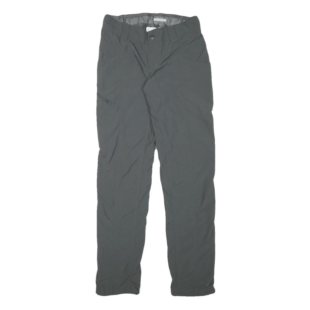 COLUMBIA Womens Polyester Blend Black Slim Straight Trousers W28 L31 Outdoor