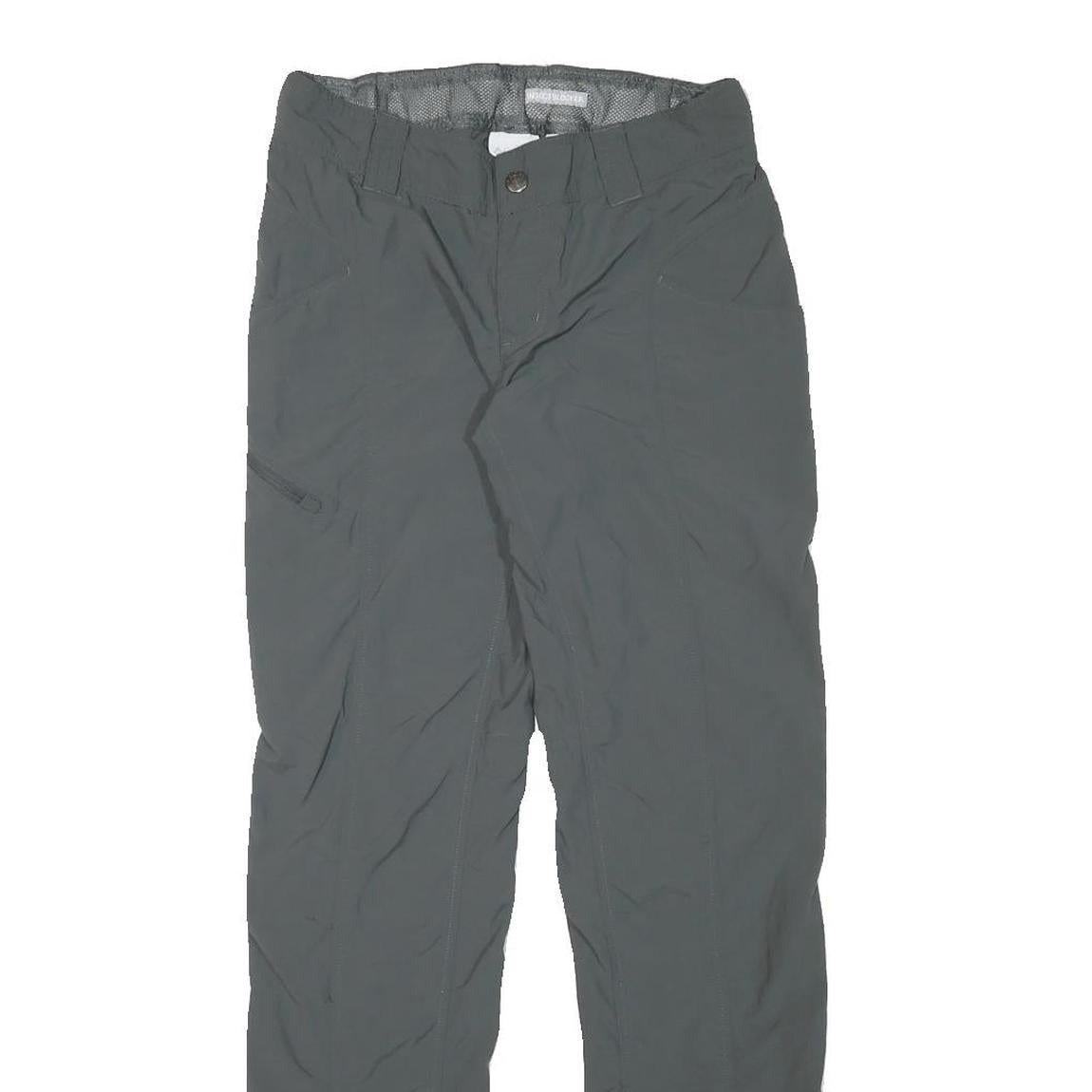 COLUMBIA Womens Polyester Blend Black Slim Straight Trousers W28 L31 Outdoor
