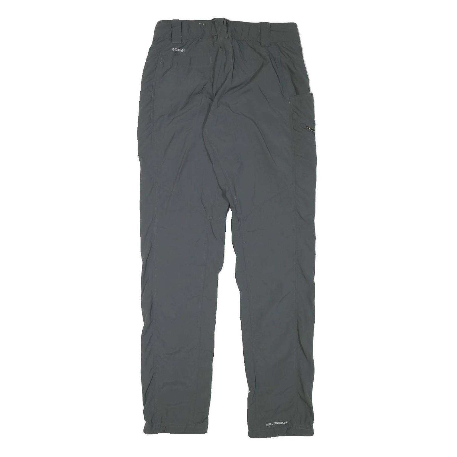 COLUMBIA Womens Polyester Blend Black Slim Straight Trousers W28 L31 Outdoor