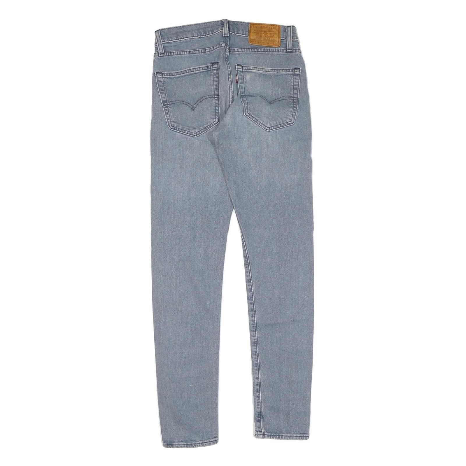 LEVI'S Mens Slim Blue Denim Light Wash Jeans W30 L32 Classic Zip Pocket