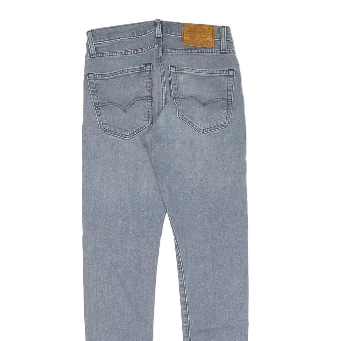 LEVI'S Mens Slim Blue Denim Light Wash Jeans W30 L32 Classic Zip Pocket