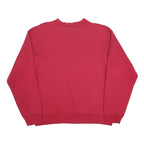 SAVVY Womens Red Harvard Crimson Crew Neck L Sweatshirt Ivy League Print
