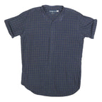 RALPH LAUREN Mens Blue Check Shirt L Classic Fit Cotton Summer Casual