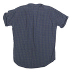 RALPH LAUREN Mens Blue Check Shirt L Classic Fit Cotton Summer Casual